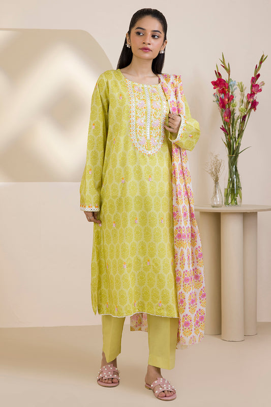 Embroidered Kurta Dupatta Trouser - 1787
