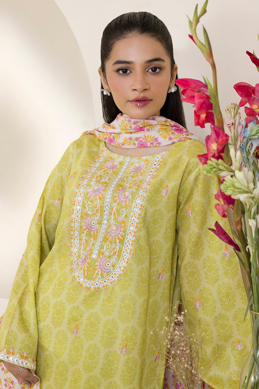 Embroidered Kurta Dupatta Trouser - 1787