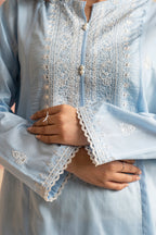 Embroidered Kurta Dupatta Trouser - 1788