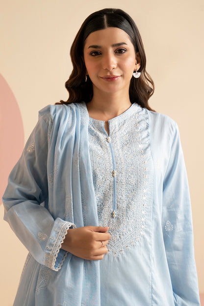 Embroidered Kurta Dupatta Trouser - 1788
