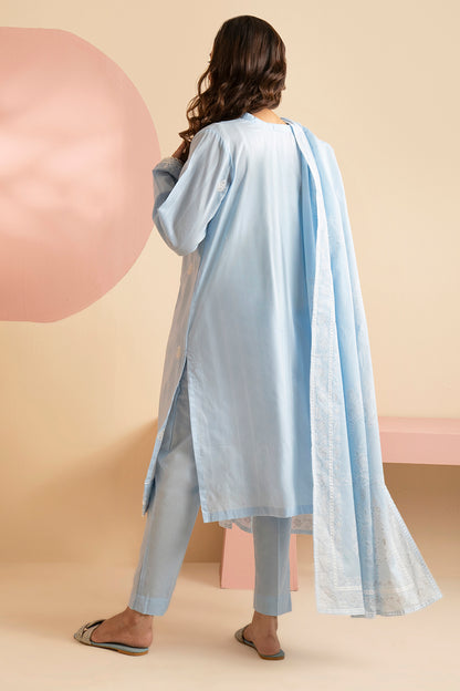 Embroidered Kurta Dupatta Trouser - 1788