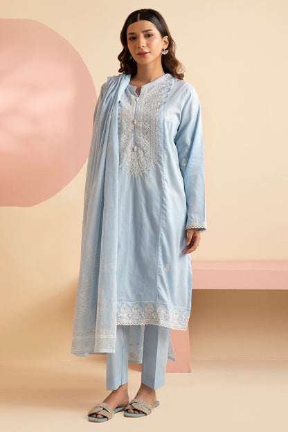 Embroidered Kurta Dupatta Trouser - 1788