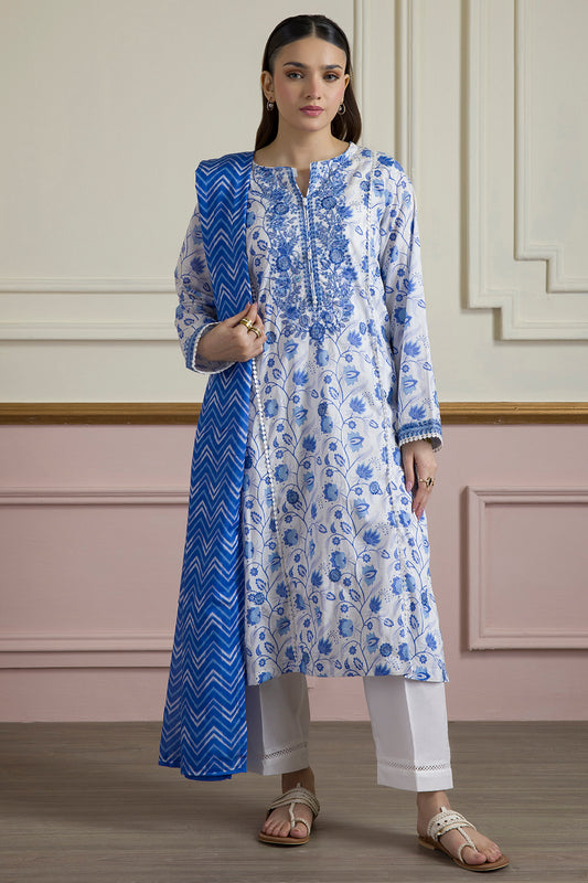 Embroidered Kurta Dupatta Trouser - 1789