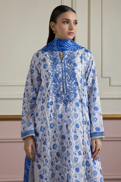 Embroidered Kurta Dupatta Trouser - 1789