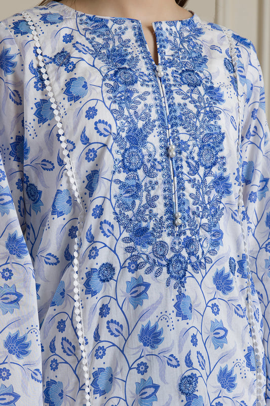 Embroidered Kurta Dupatta Trouser - 1789