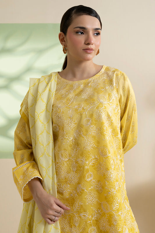 Embroidered Kurta Dupatta Trouser - 1832