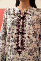 Embroidered Kurta Dupatta Trouser - 1833