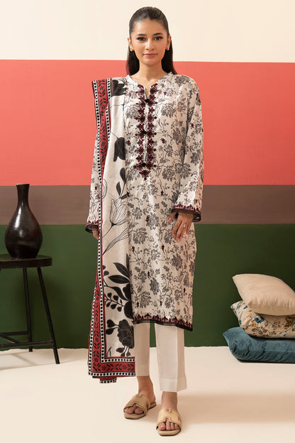 Embroidered Kurta Dupatta Trouser - 1833