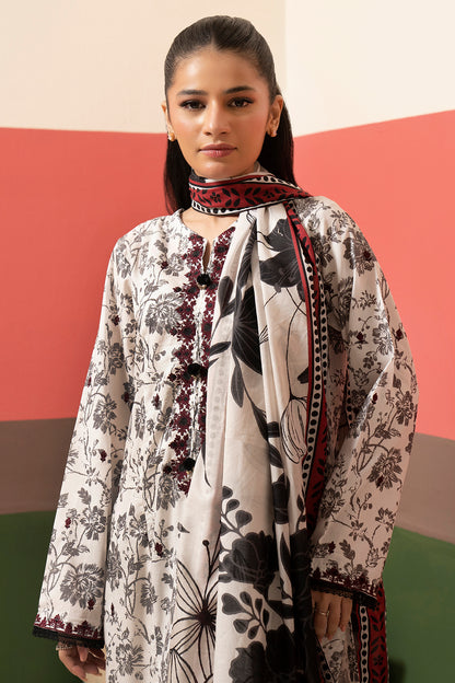 Embroidered Kurta Dupatta Trouser - 1833