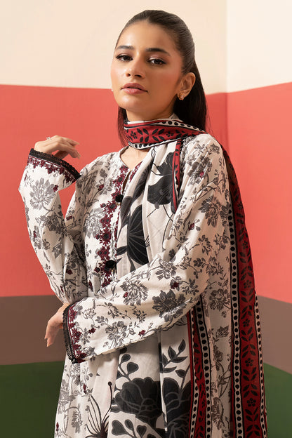 Embroidered Kurta Dupatta Trouser - 1833