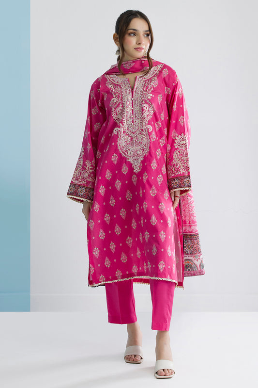 Embroidered Kurta Dupatta Trouser - 1834