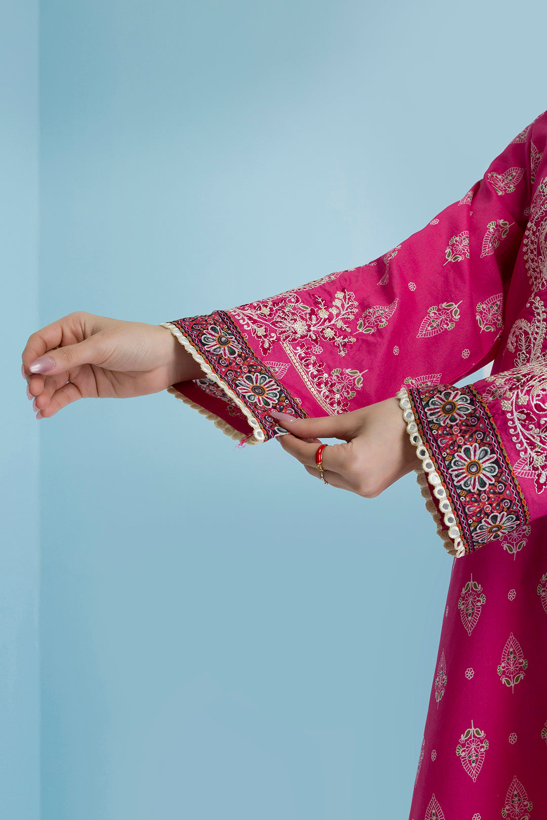 Embroidered Kurta Dupatta Trouser - 1834