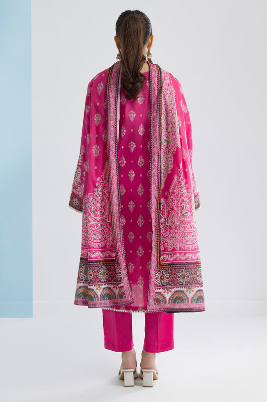 Embroidered Kurta Dupatta Trouser - 1834