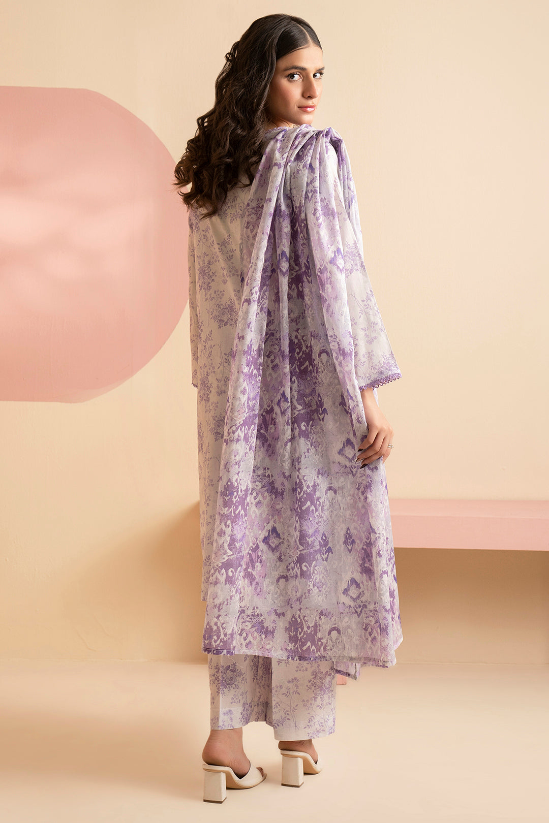 Embroidered Kurta Dupatta Trouser - 1865