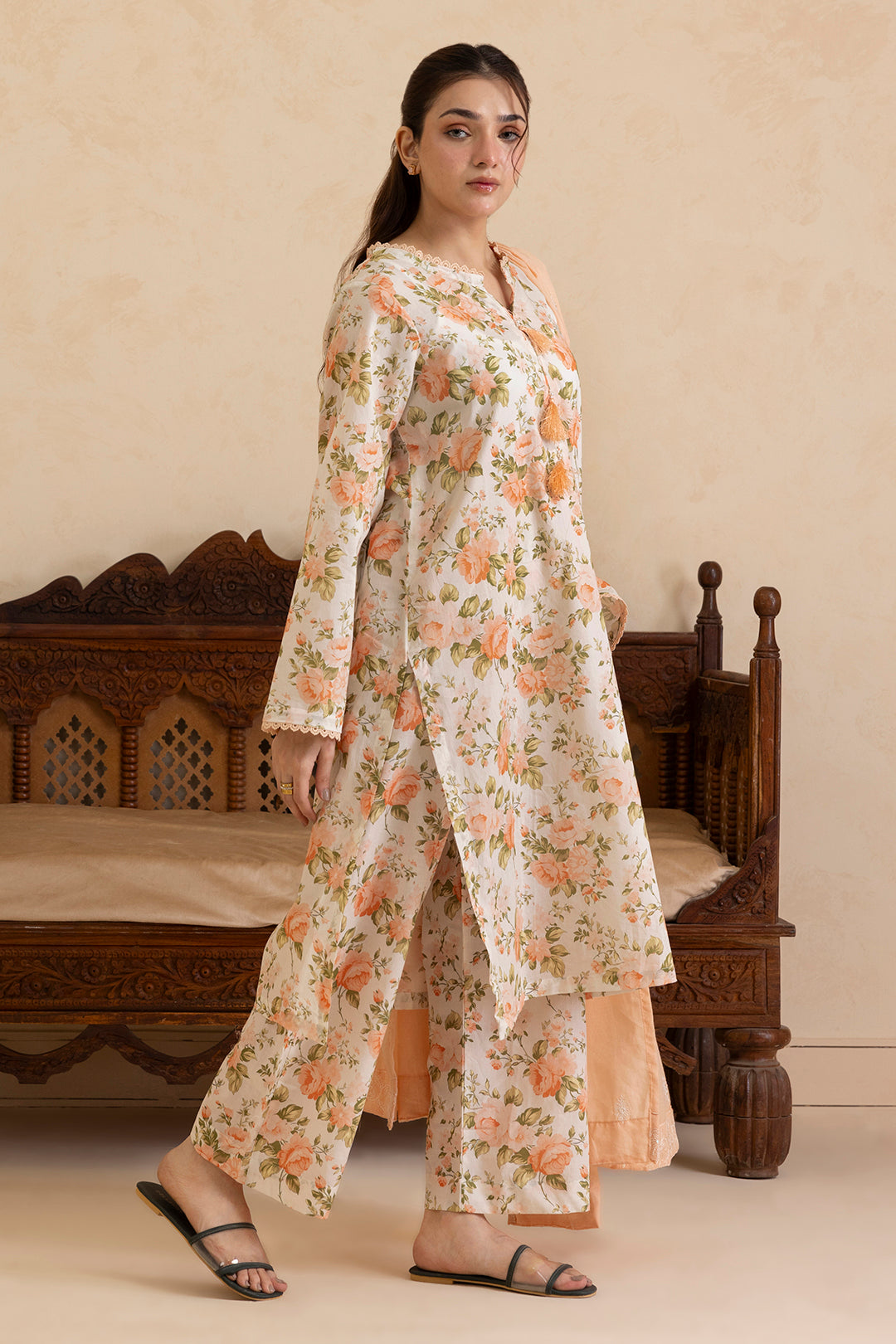 Embroidered Kurta Dupatta Trouser - 1868