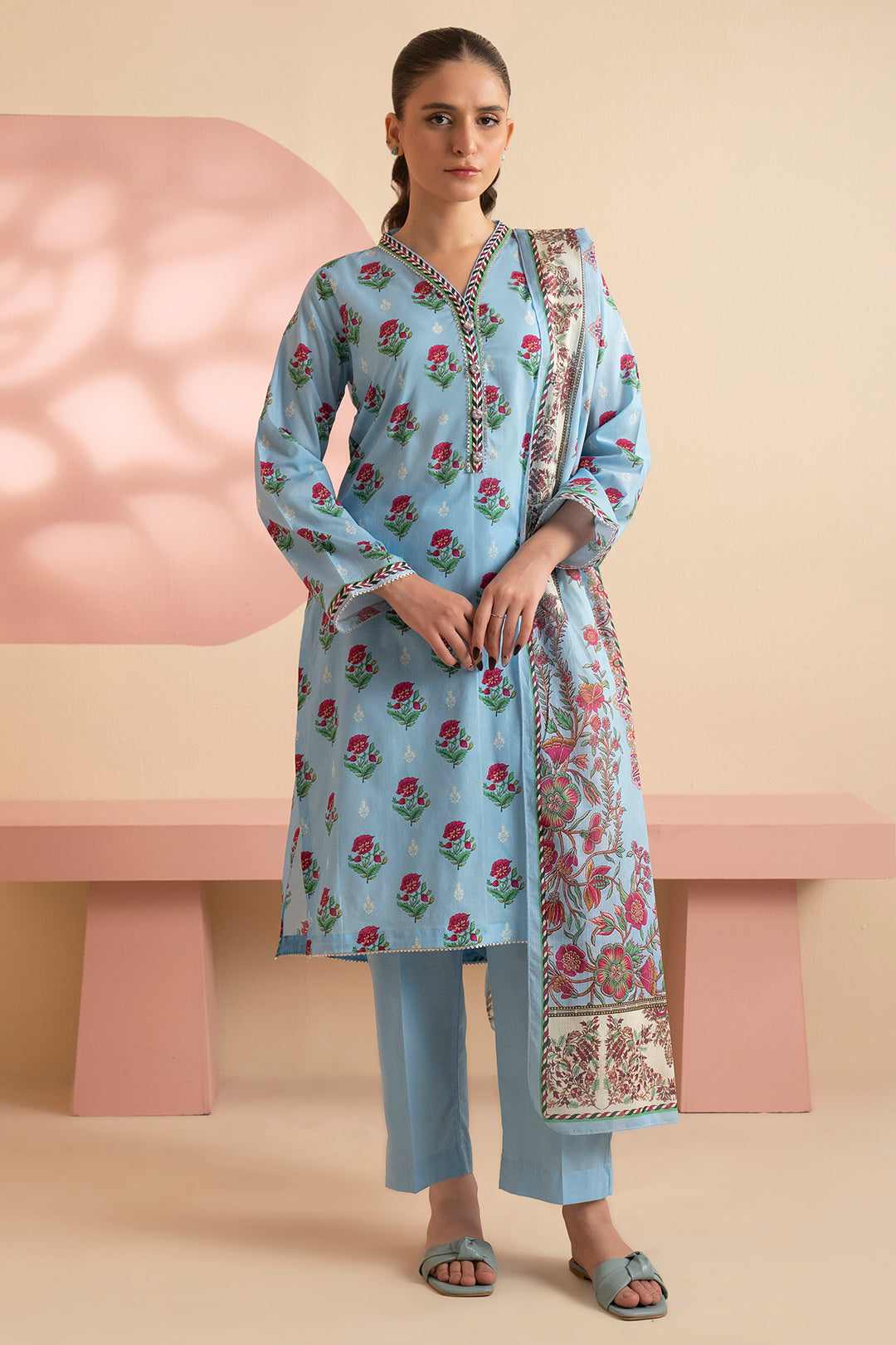 Kurta Dupatta Trouser - 1930