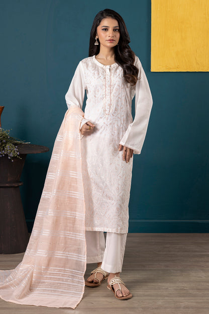 Embroidered Kurta Dupatta Trouser - 1933