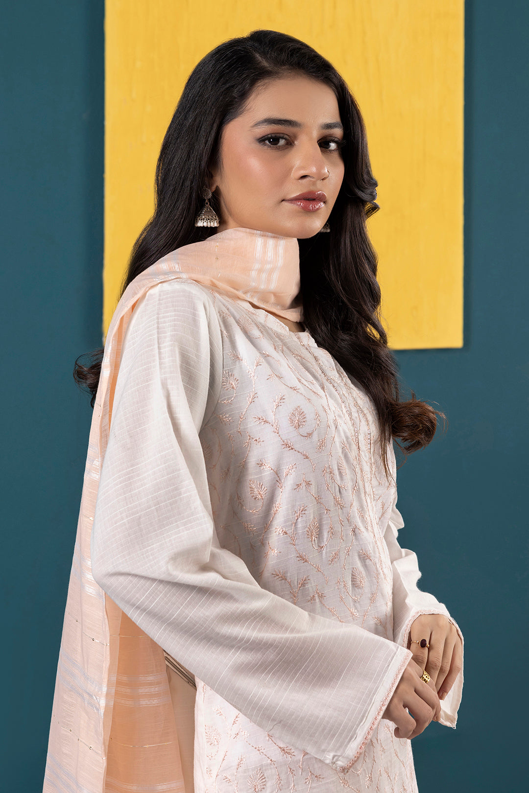 Embroidered Kurta Dupatta Trouser - 1933