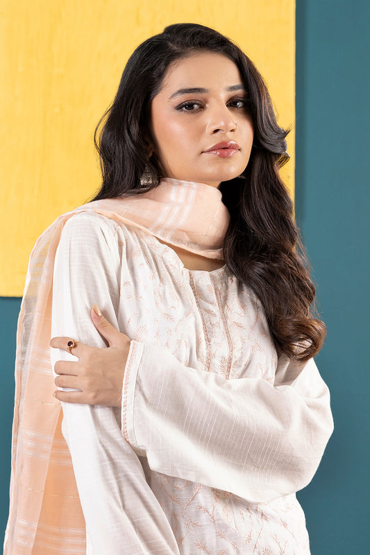 Embroidered Kurta Dupatta Trouser - 1933