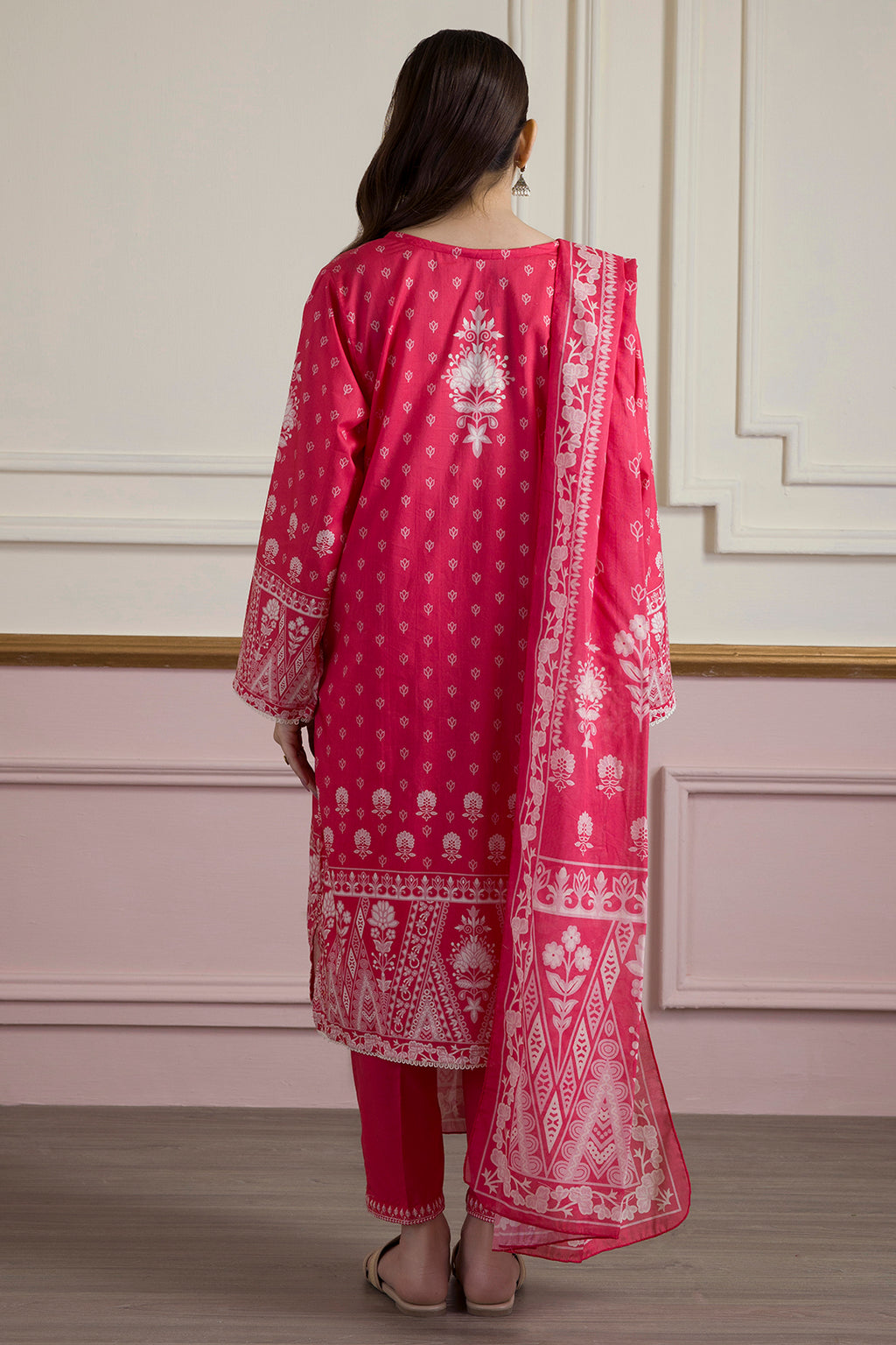 Embroidered Kurta Dupatta Trouser - 1934