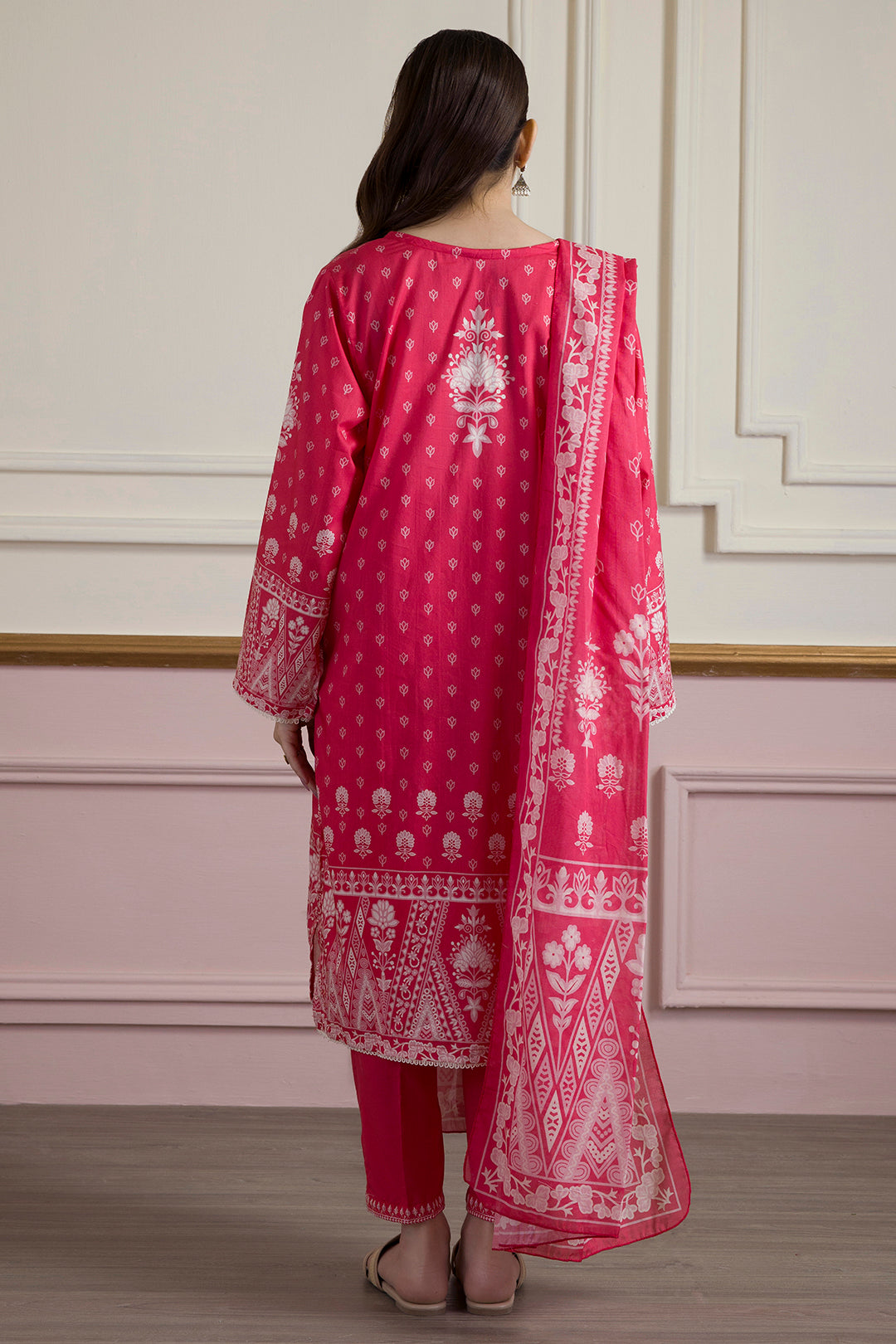 Embroidered Kurta Dupatta Trouser - 1934