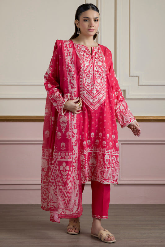 Embroidered Kurta Dupatta Trouser - 1934