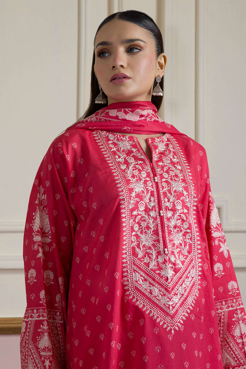 Embroidered Kurta Dupatta Trouser - 1934