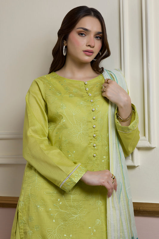 Embroidered Kurta Dupatta Trouser - 1935