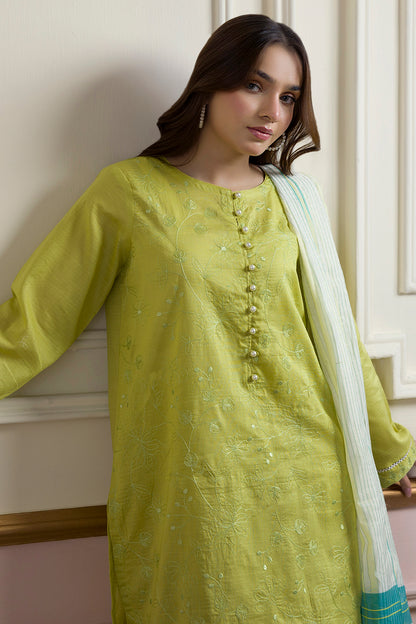 Embroidered Kurta Dupatta Trouser - 1935