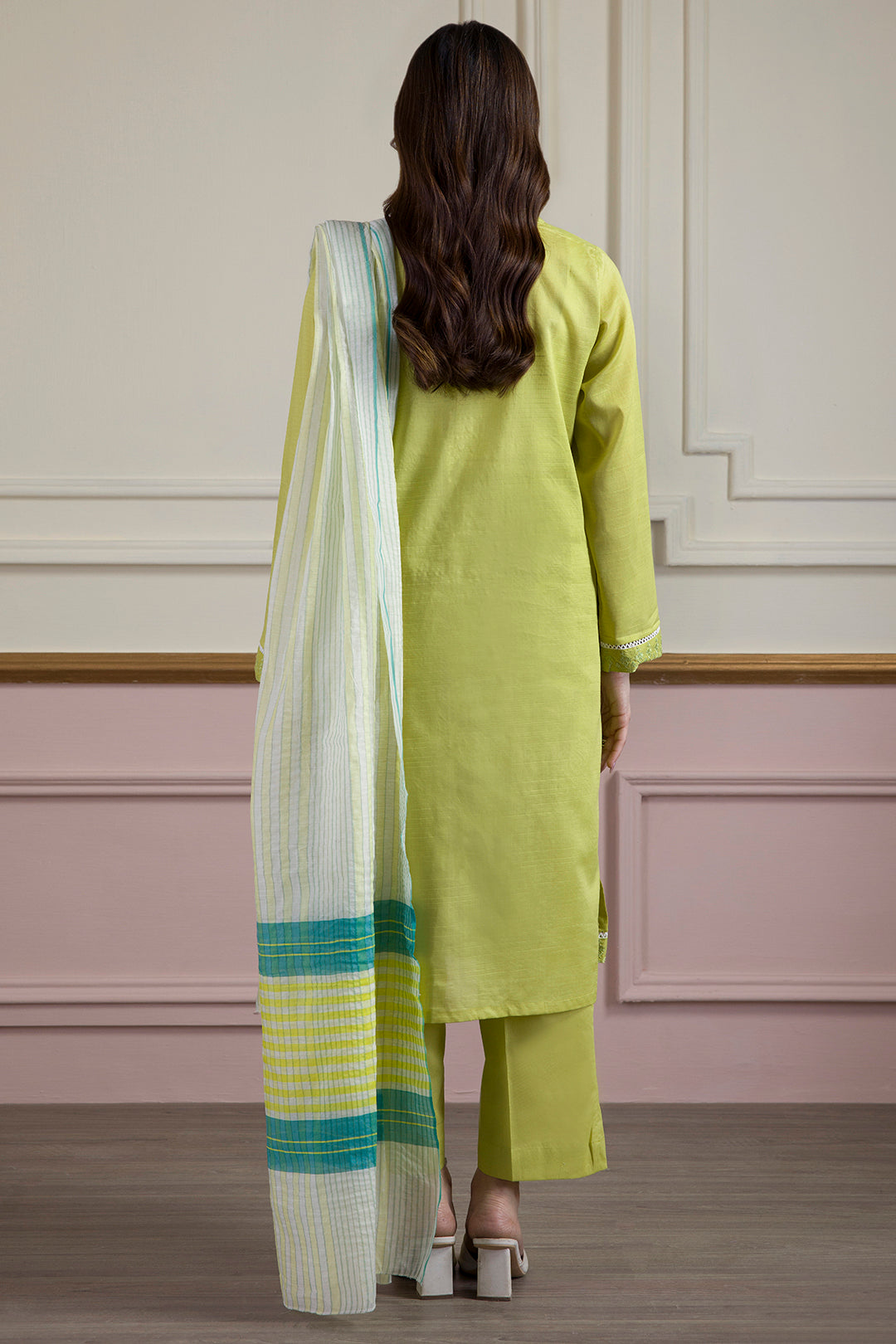 Embroidered Kurta Dupatta Trouser - 1935