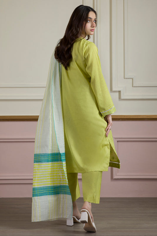 Embroidered Kurta Dupatta Trouser - 1935