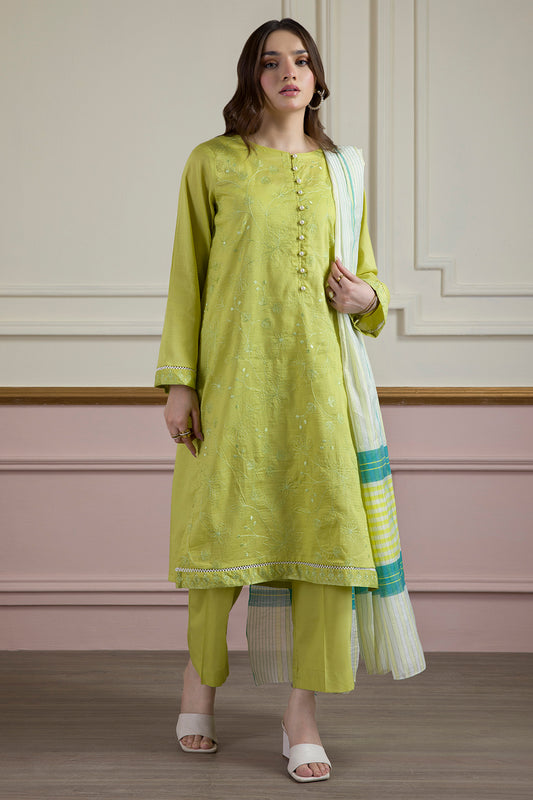 Embroidered Kurta Dupatta Trouser - 1935