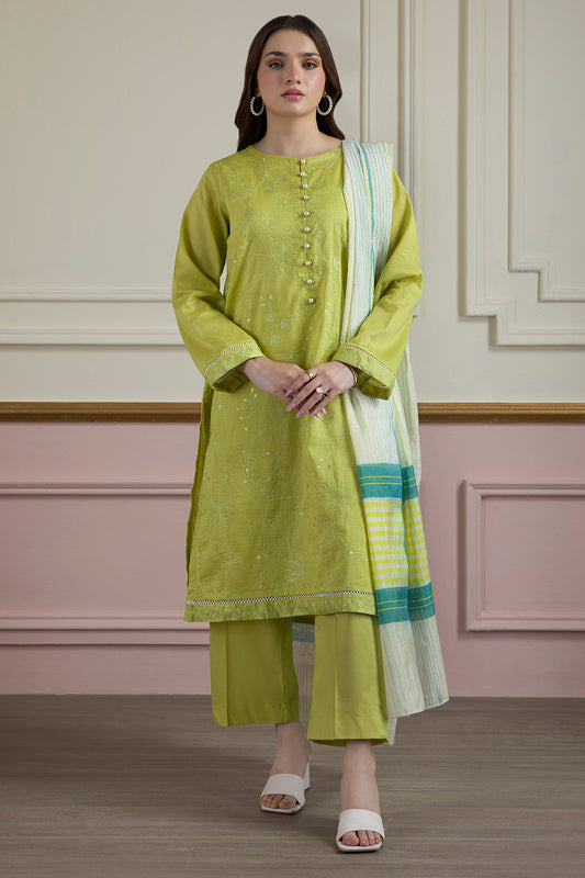 Embroidered Kurta Dupatta Trouser - 1935