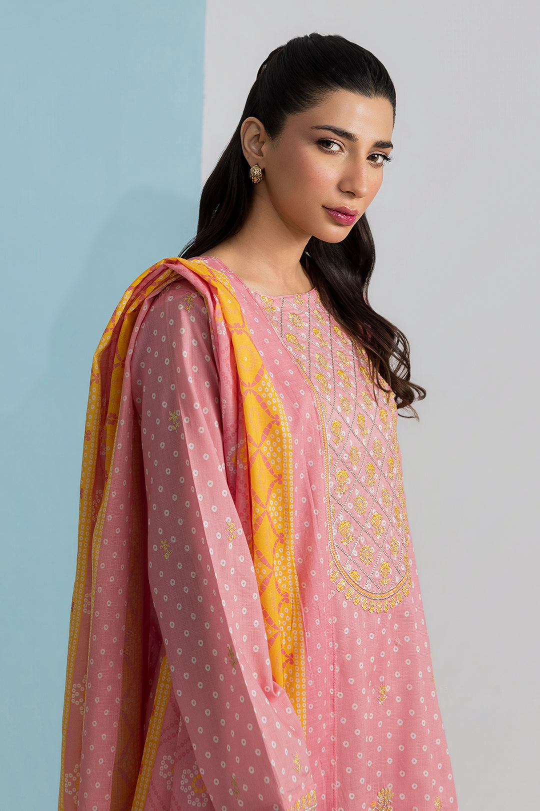 Embroidered Kurta Dupatta Trouser - 1937