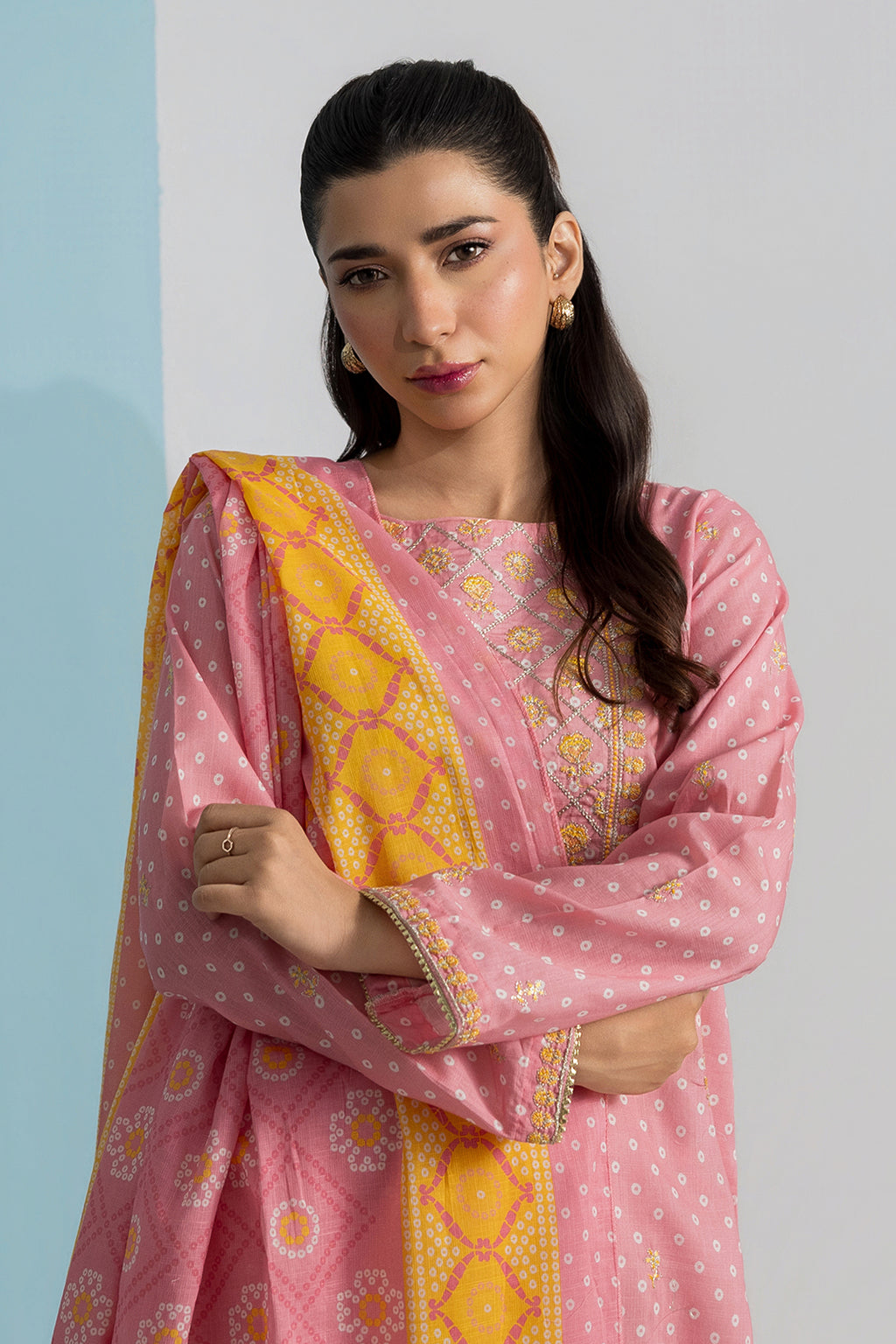 Embroidered Kurta Dupatta Trouser - 1937