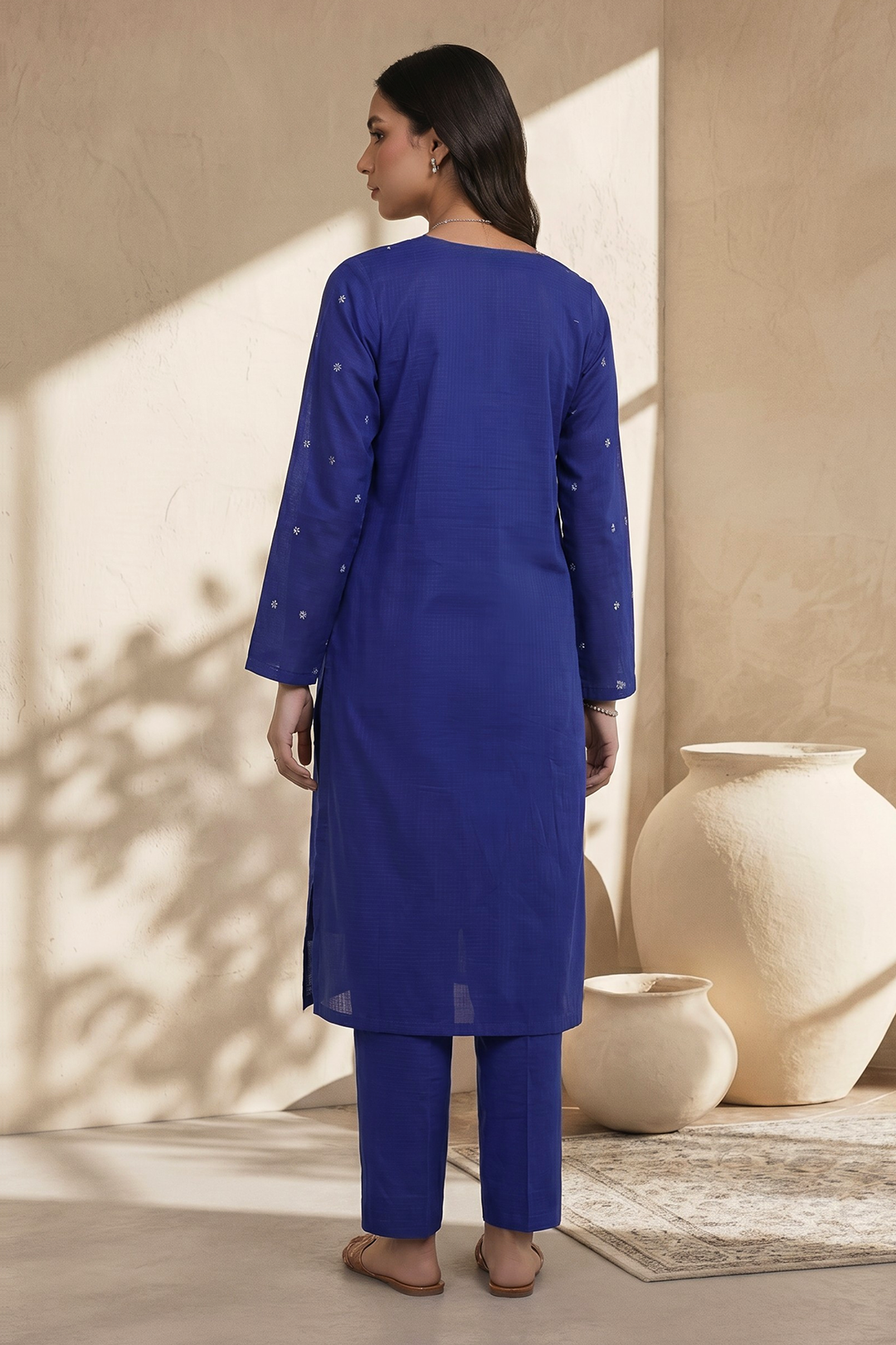 Embroidered Kurta Dupatta Trouser - 1938