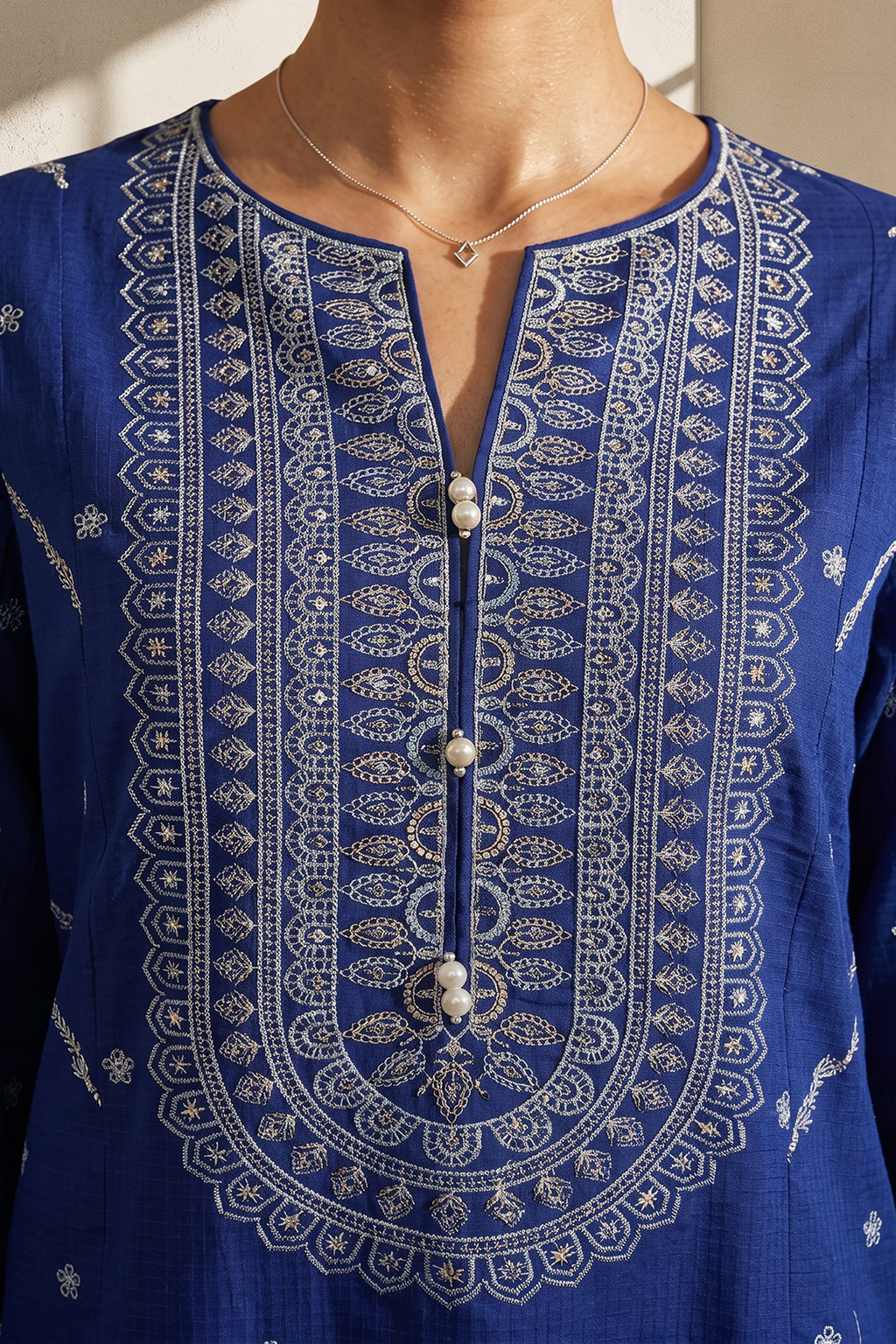 Embroidered Kurta Dupatta Trouser - 1938