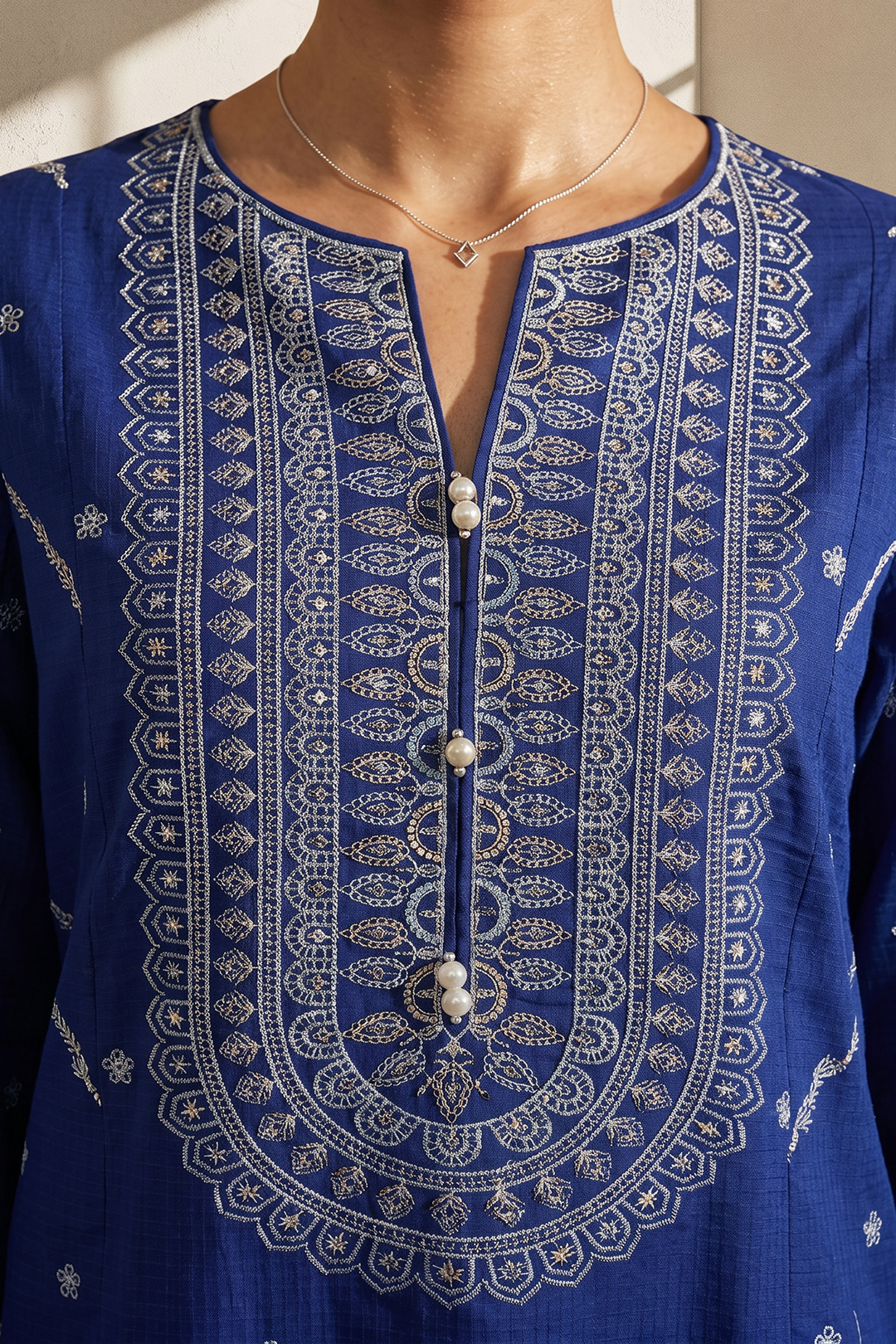 Embroidered Kurta Dupatta Trouser - 1938