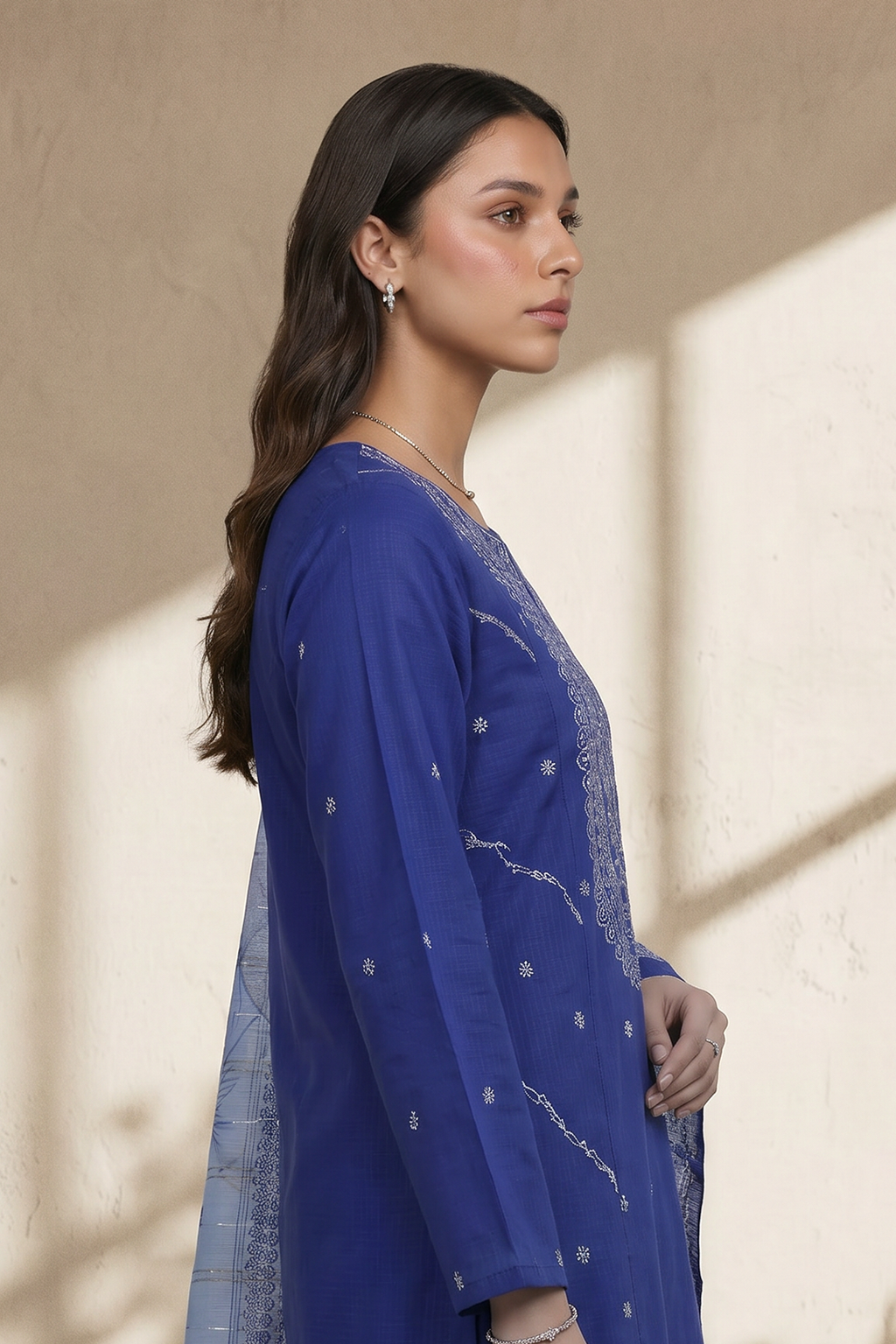 Embroidered Kurta Dupatta Trouser - 1938