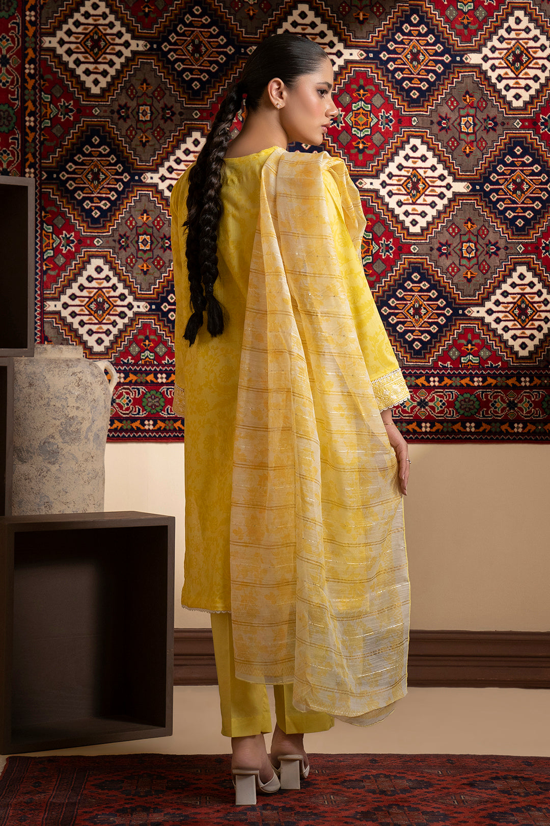 Embroidered Kurta Dupatta Trouser - 1939