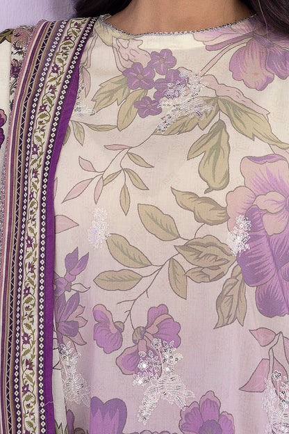 Embroidered Kurta Dupatta Trouser - 1940