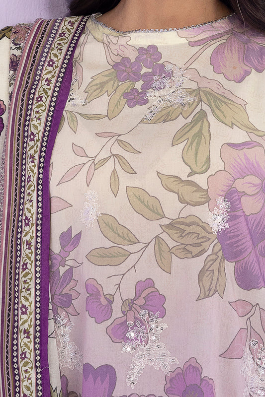 Embroidered Kurta Dupatta Trouser - 1940