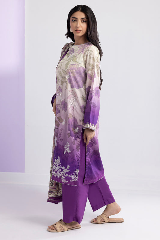 Embroidered Kurta Dupatta Trouser - 1940