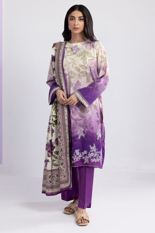 Embroidered Kurta Dupatta Trouser - 1940