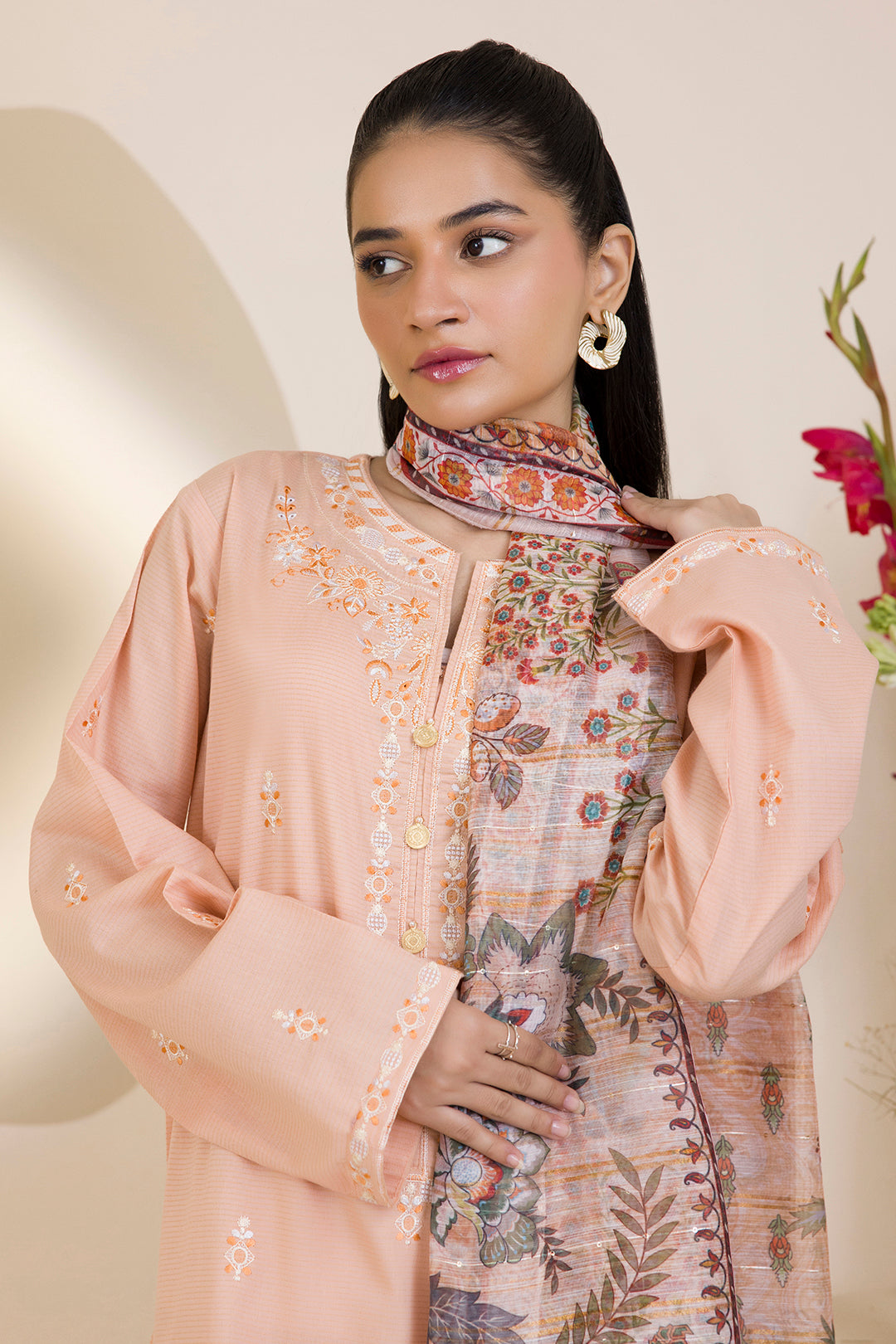 Embroidered Kurta Dupatta Trouser - 1941