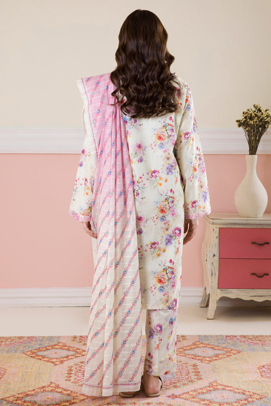 Embroidered Kurta Dupatta Trouser - 1988
