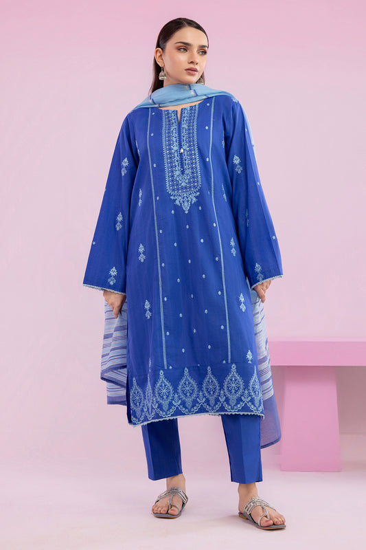 Embroidered Kurta Dupatta Trouser - 1989