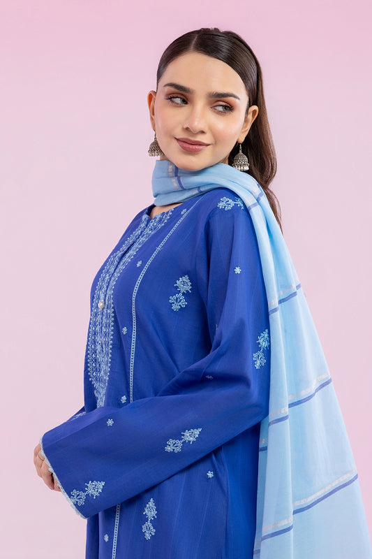 Embroidered Kurta Dupatta Trouser - 1989