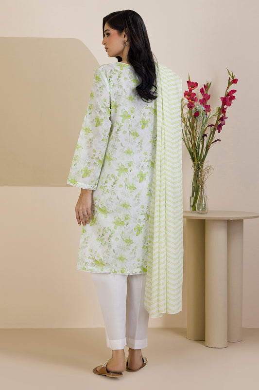 Embroidered Kurta Dupatta Trouser - 1990