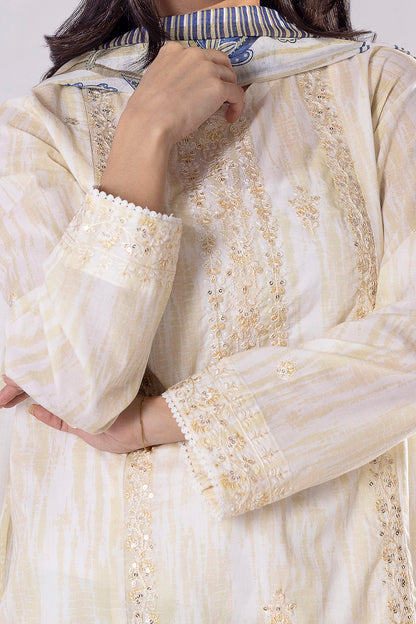 Embroidered Kurta Dupatta Trouser - 2008